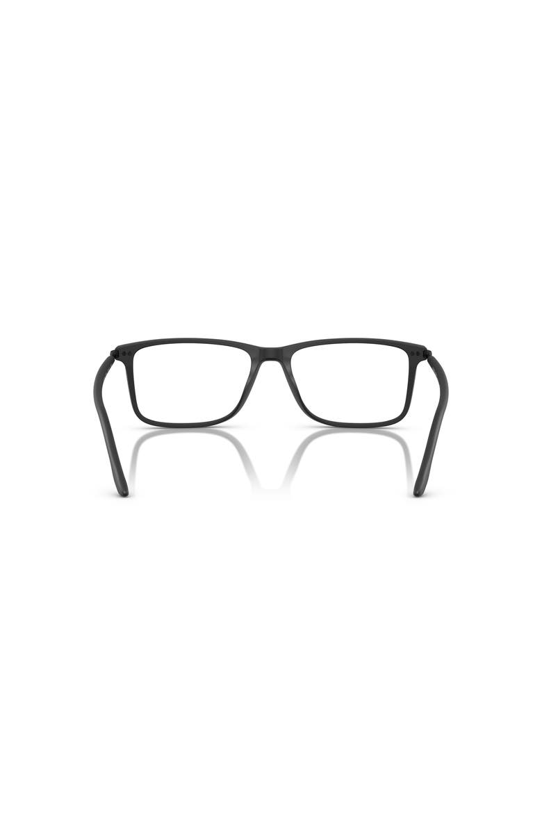 Giorgio Armani 56mm Rectangle optical glasses, Alternate, color, Black