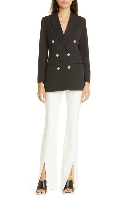 Derek Lam 10 Crosby Maeve Flared Split Hem Trousers In Soft White