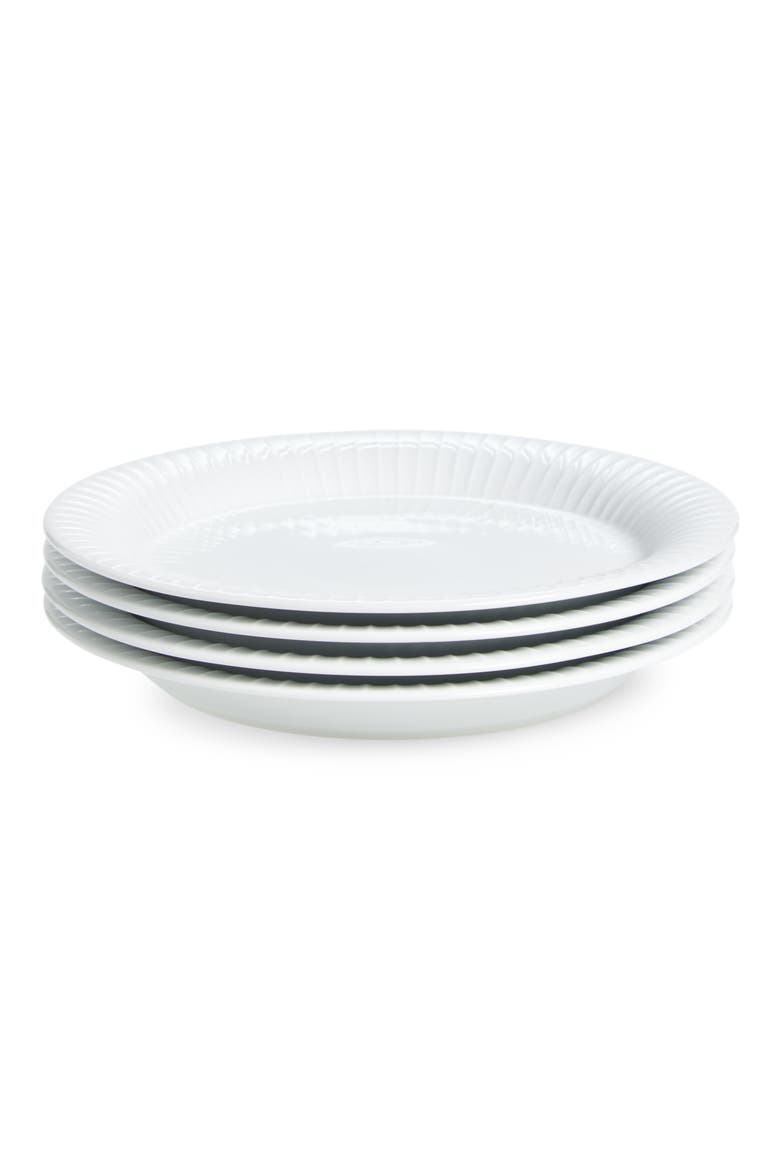 Hammershøi Set of 4 Plates, Main, color, WHITE