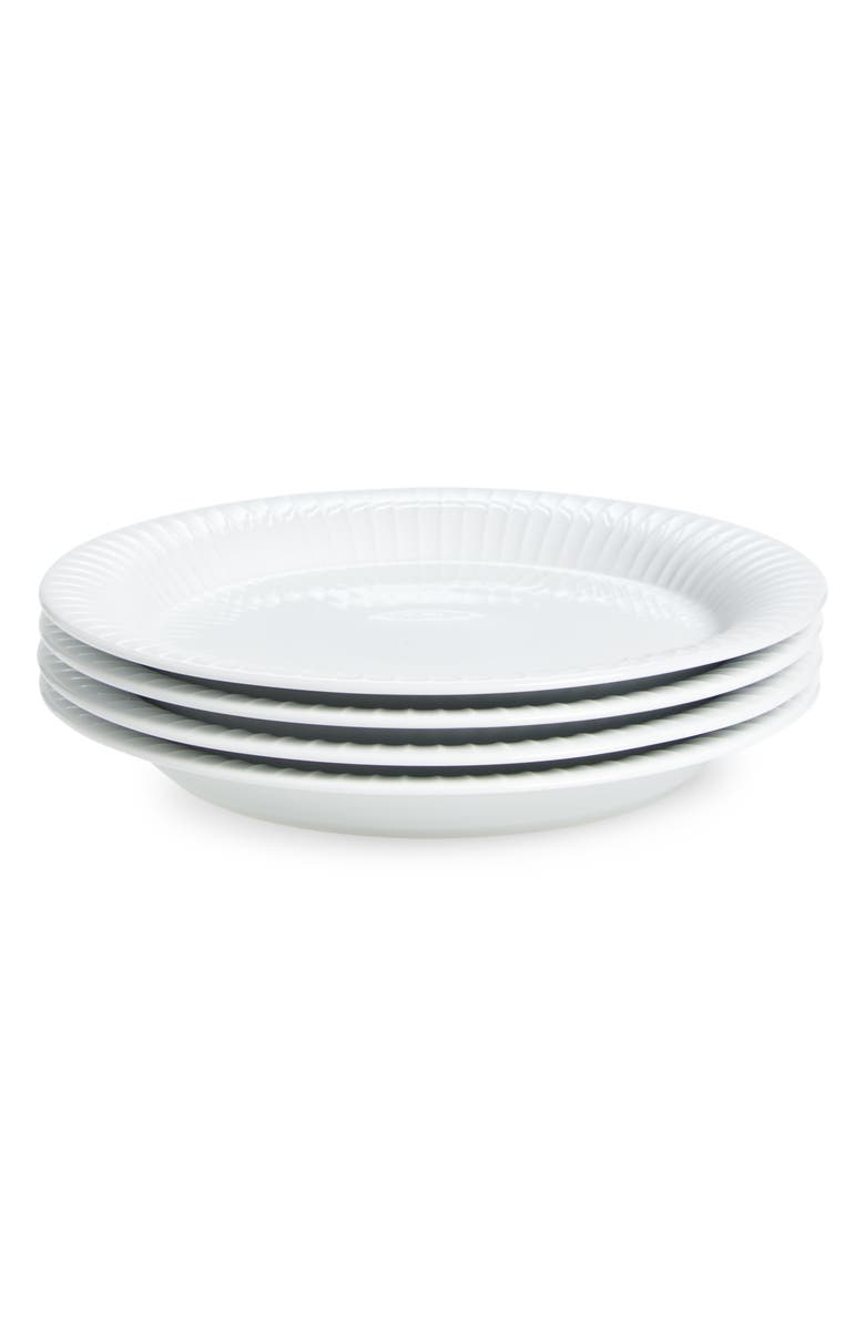 Kahler Hammershøi Set of 4 Plates, Main, color, White