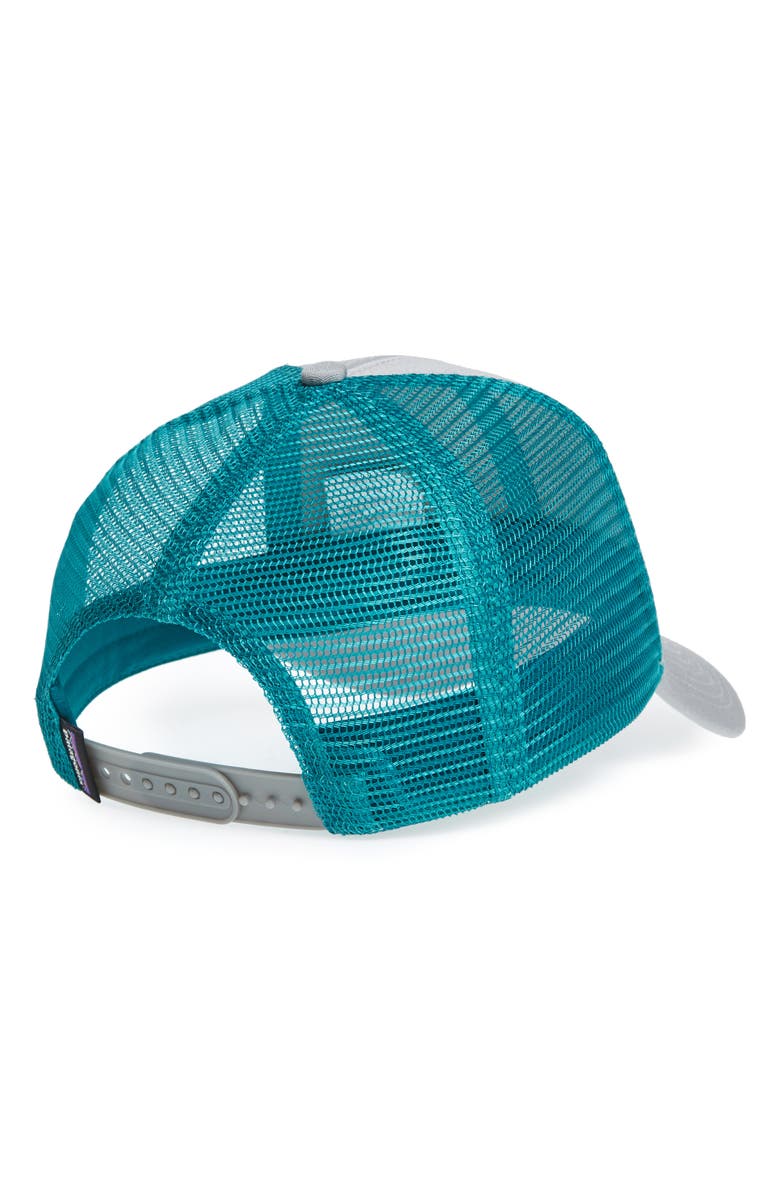 Patagonia Text Logo Trucker Hat, Alternate, color, 
