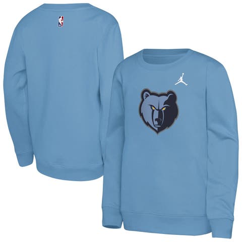 Youth Jordan Brand Light Blue Memphis Grizzlies Courtside Statement Edition Sweatshirt