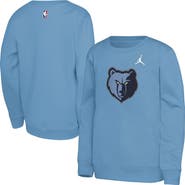 Jordan Brand Youth Jordan Brand Light Blue Memphis Grizzlies Courtside Statement Edition Sweatshirt