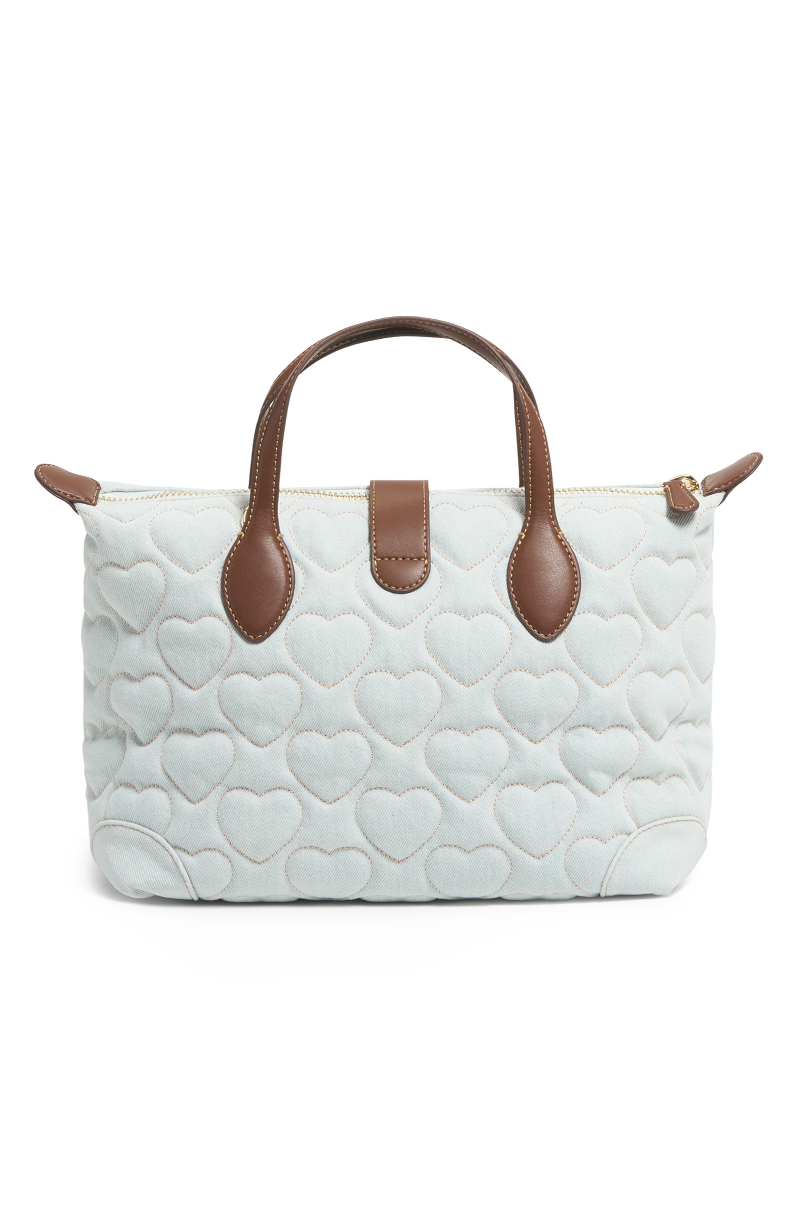 Stoney Clover Lane Quilted Denim Pouchette Crossbody Bag, Alternate, color, Sweetheart Denim