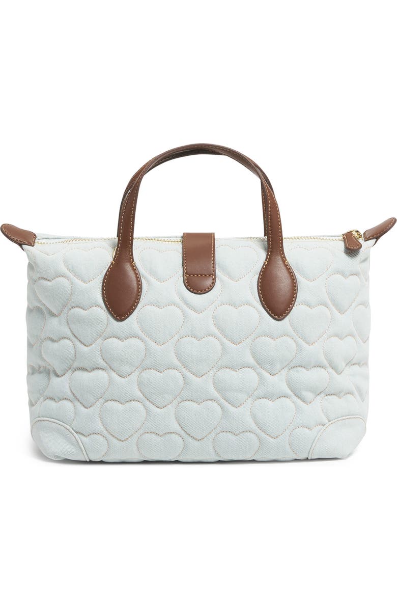 Stoney Clover Lane Quilted Denim Pouchette Crossbody Bag, Alternate, color, Sweetheart Denim