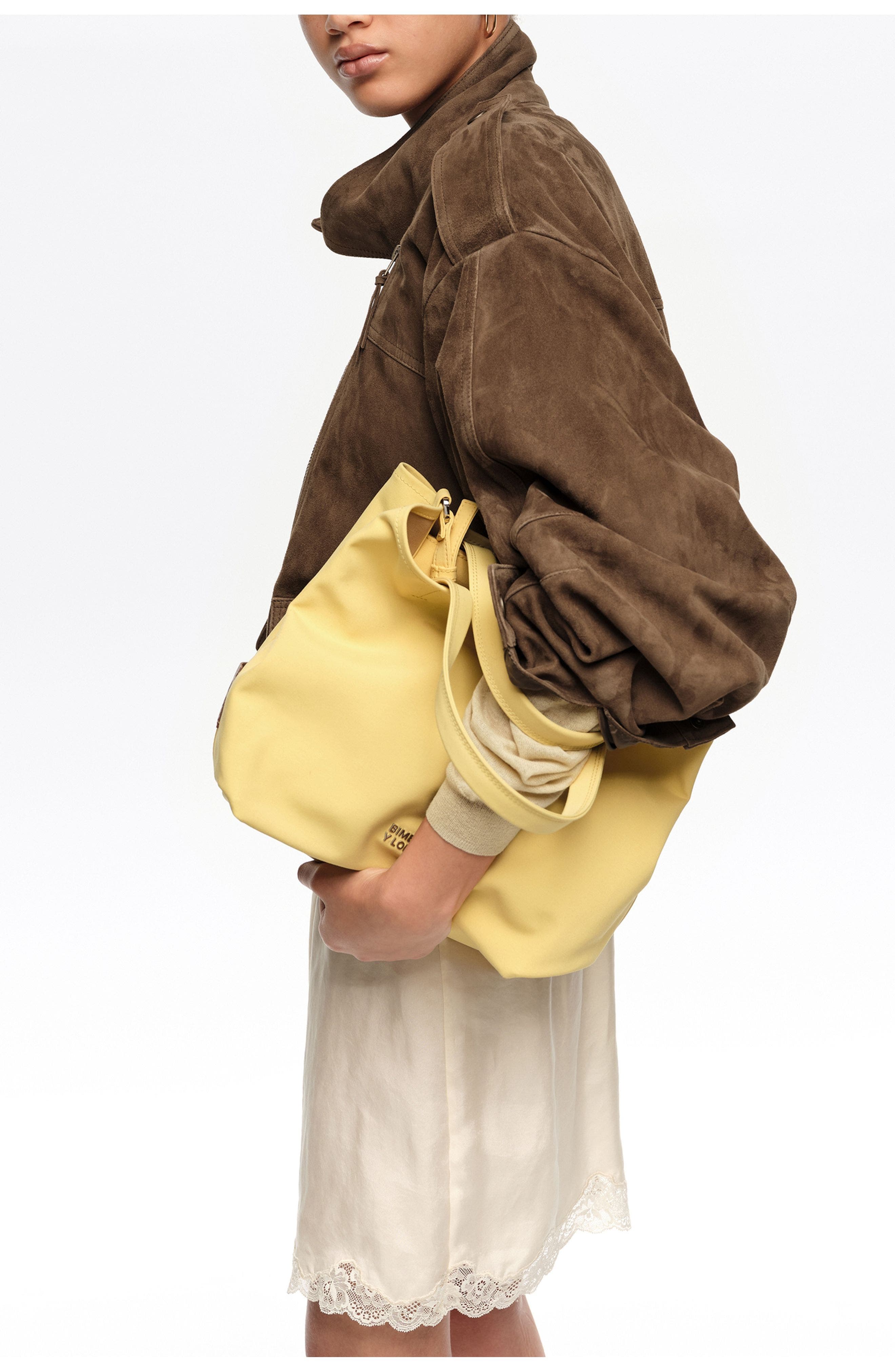 Large Fabric Chihuahua Bag, Alternate, color, BANANA