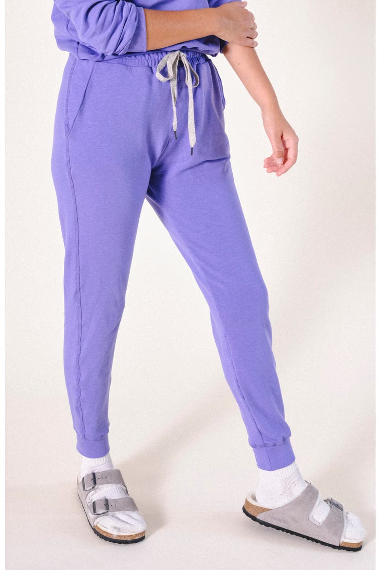 Plus Agnes Organic Cotton + Tencel Jogger Pant, Alternate, color, Rust