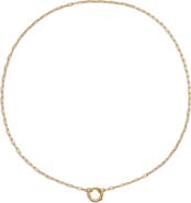 Monica Vinader Oval Link Chain Charm Necklace