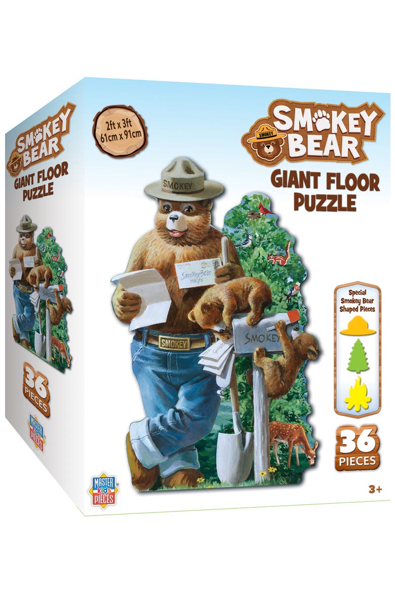 Smokey Bear 36 Piece Floor Jigsaw Puzzle, Main, color, Multicolor