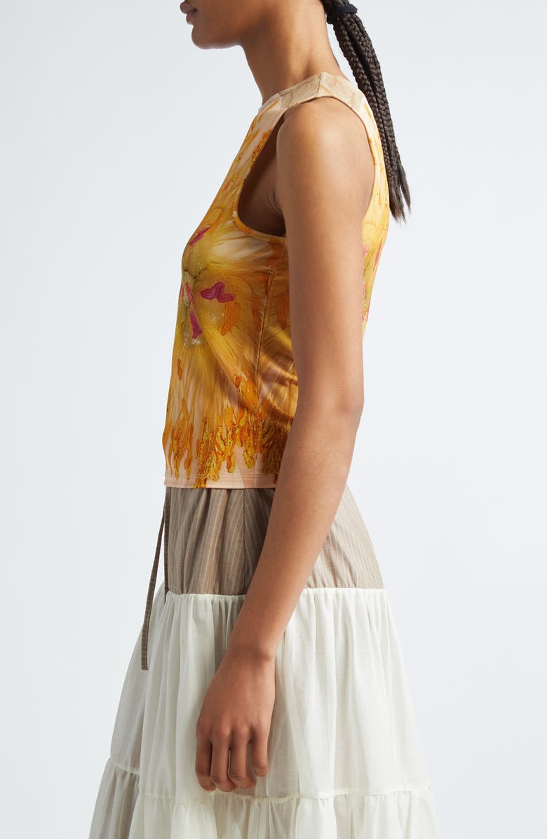 Paloma Wool Peonia Flower Print Tank, Alternate, color, 