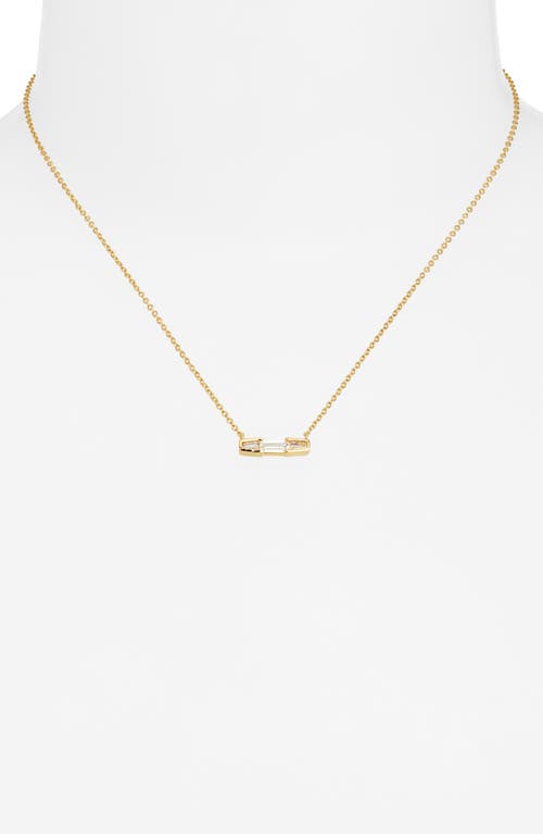 Nordstrom Cubic Zirconia Pendant Necklace In Gold