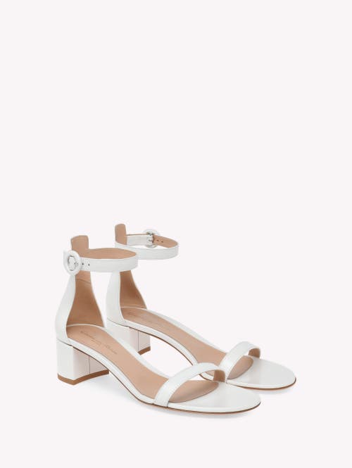 Gianvito Rossi Bridal Versilia Satin Sandals In White