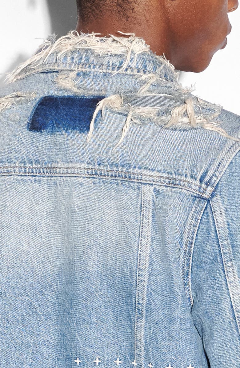 Ksubi Heritage Repair Classic Fit Denim Jacket, Alternate, color,