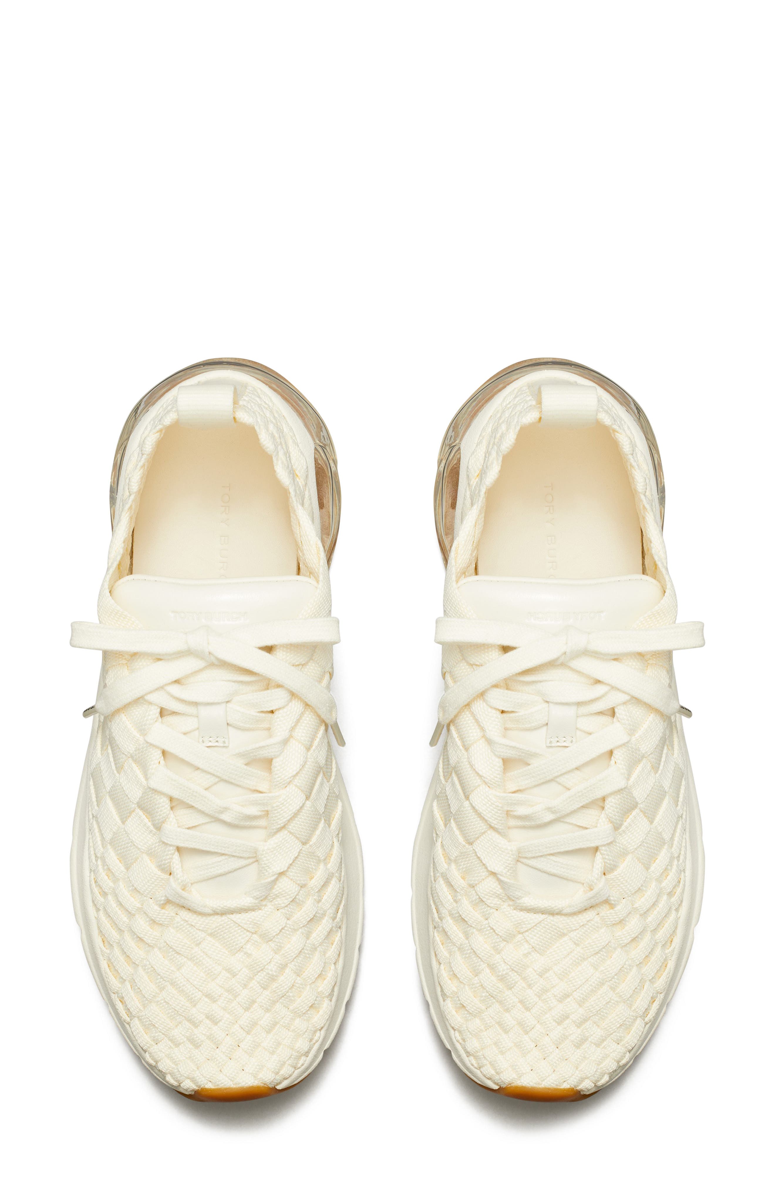 Tory Burch Good Luck Woven Sneaker, Alternate, color, 