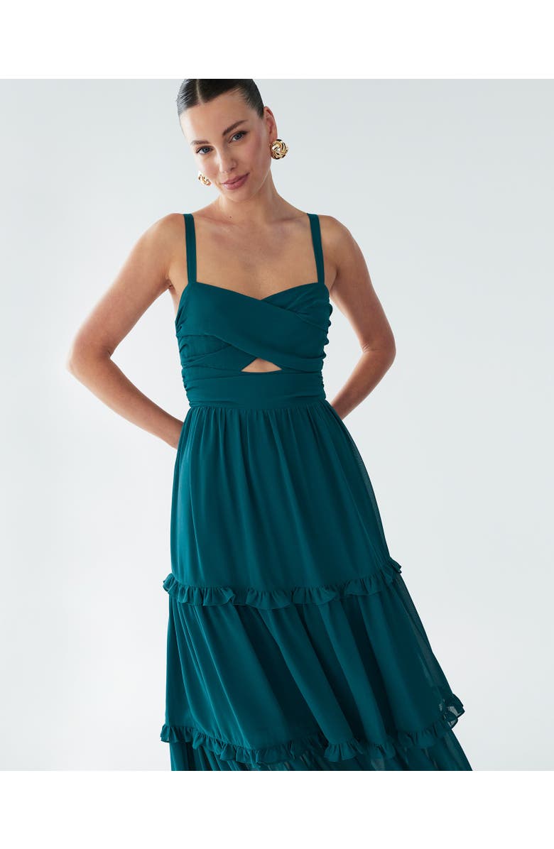 BWLDR Willow Maxi Dress, Alternate, color, Teal