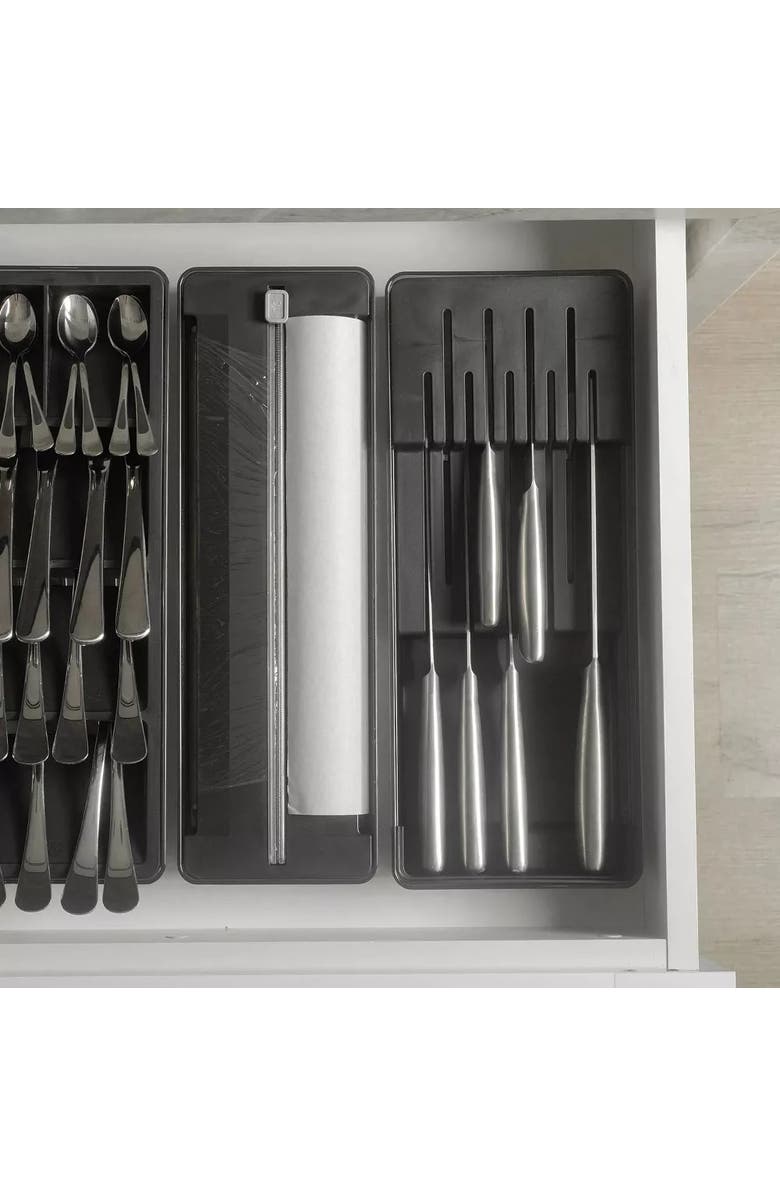 OU Compact Transparent Kitchen Wrap Dispenser with Cutter, Alternate, color,