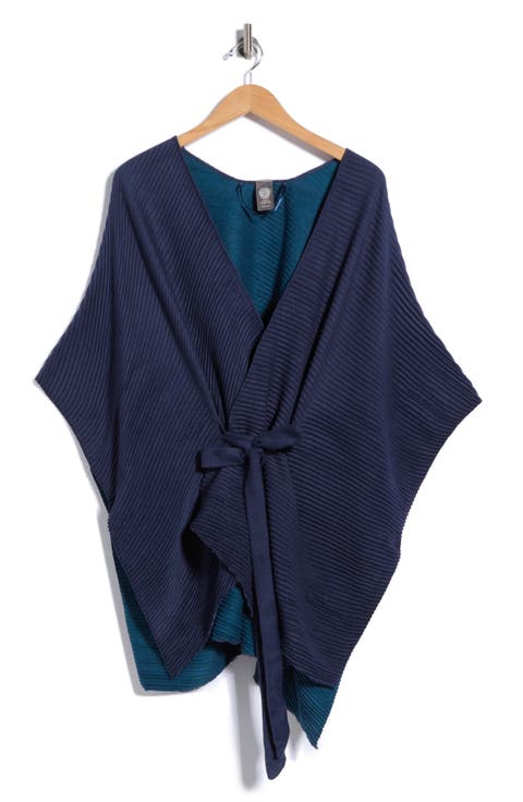 Reversible Pleated Belted Topper