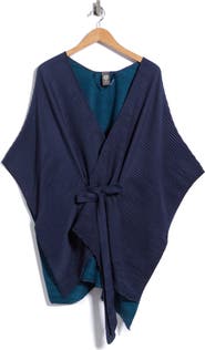 Vince Camuto Reversible Pleated Belted Topper