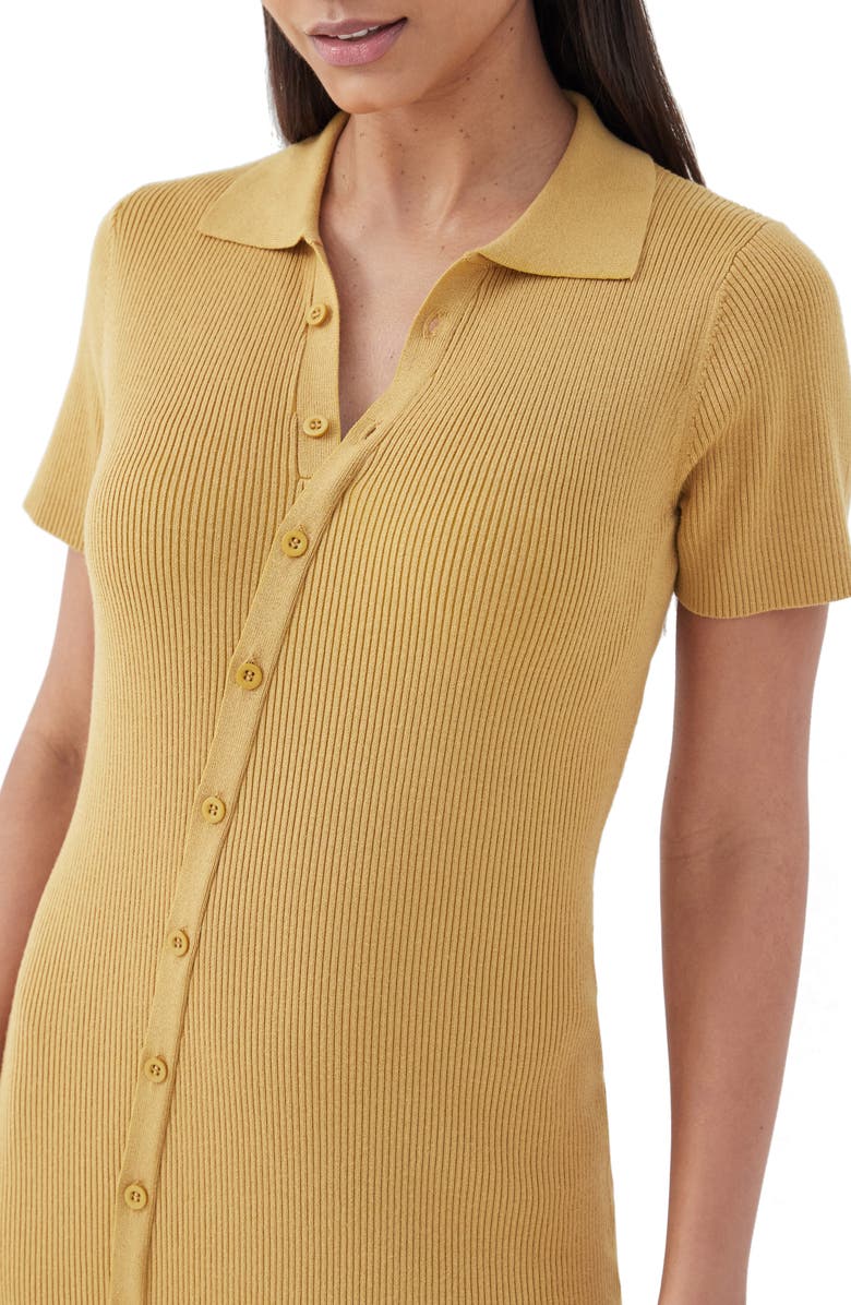 4th & Reckless Hope Asymmetric Button-Up Sweater Dress, Alternate, color, 