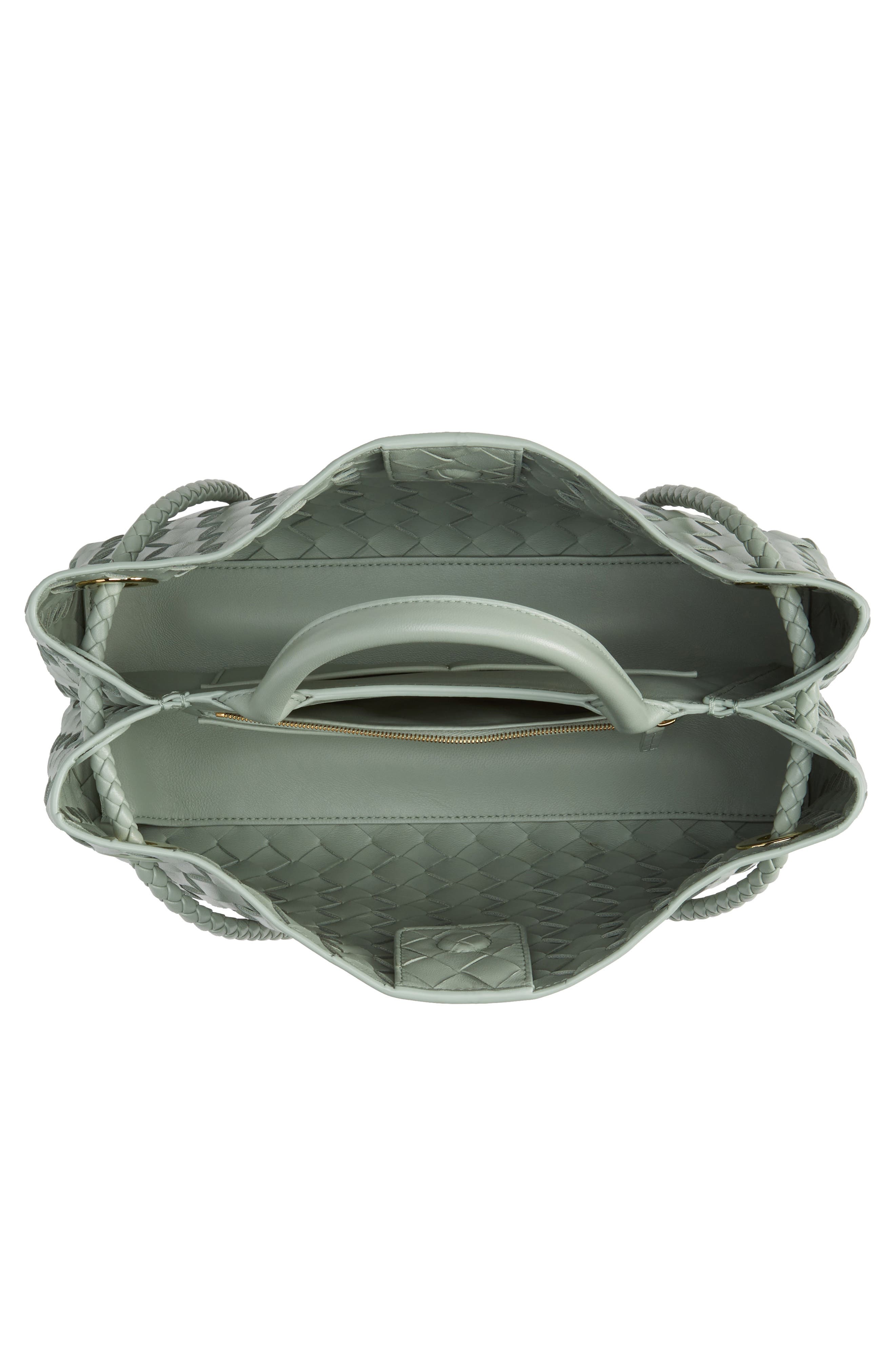 Bottega Veneta Small Andiamo Intrecciato Leather Shoulder Bag, Alternate, color, 3411 New Sauge