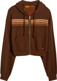 Aviator Nation 5-Stripe Zip Hoodie