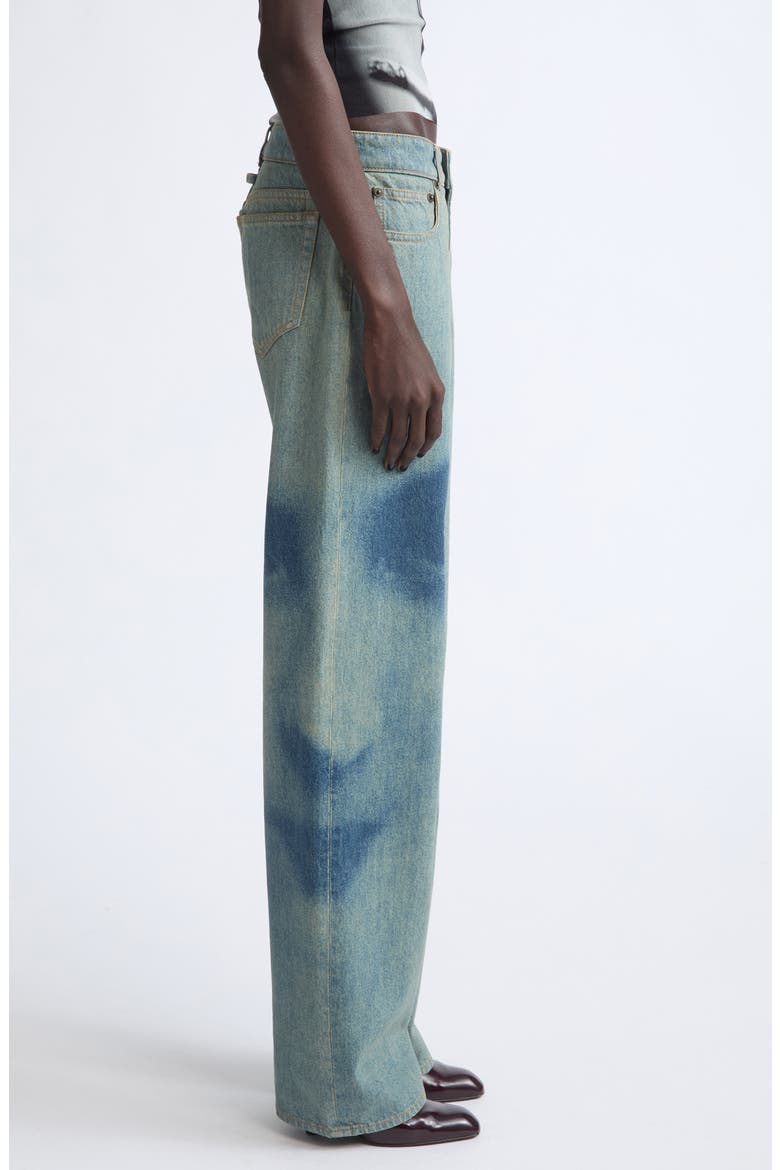 Straight Leg Jeans, Alternate, color, INDIGO/ BEIGE