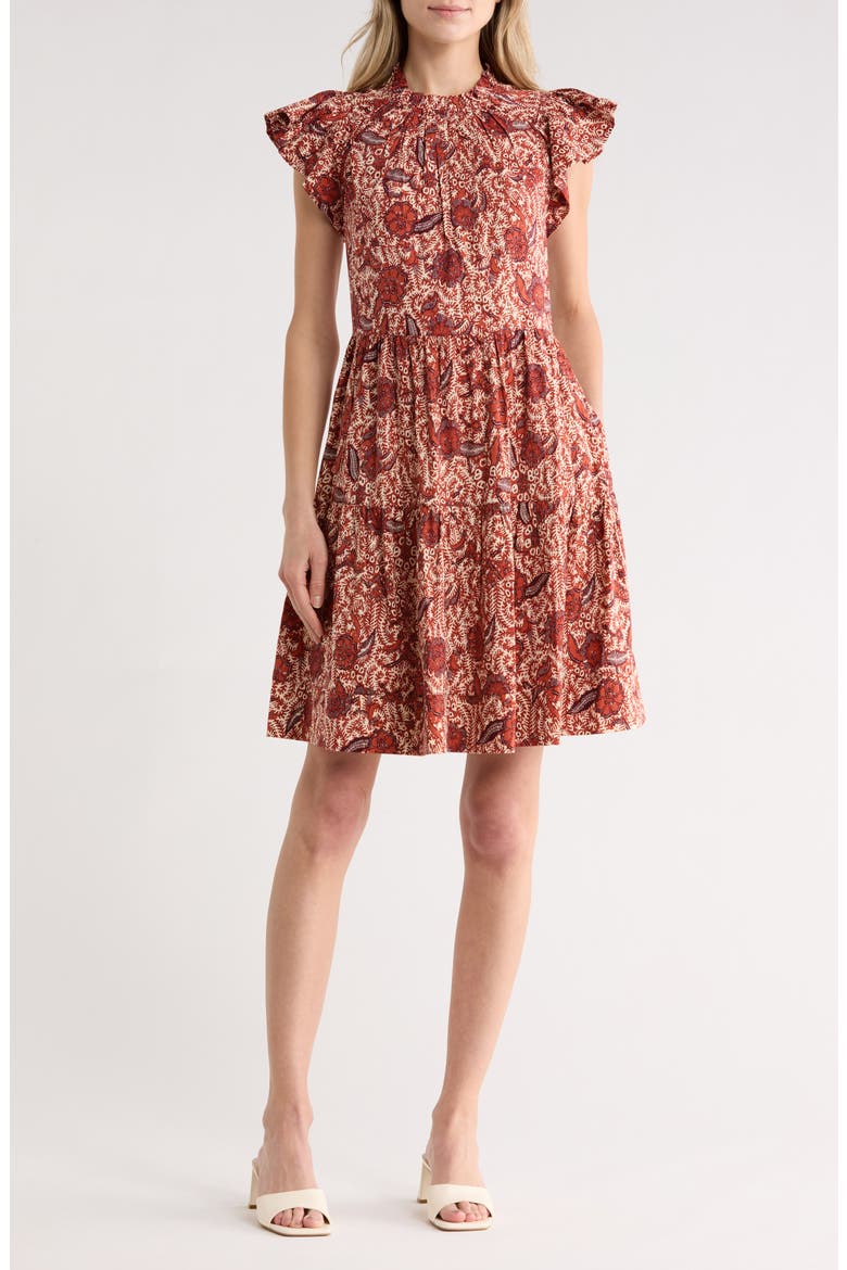 Kasim Dress, Main, color, BRICK