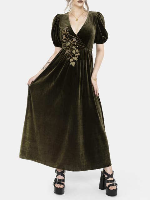 Noura Floral Dragonfly Midaxi Dress