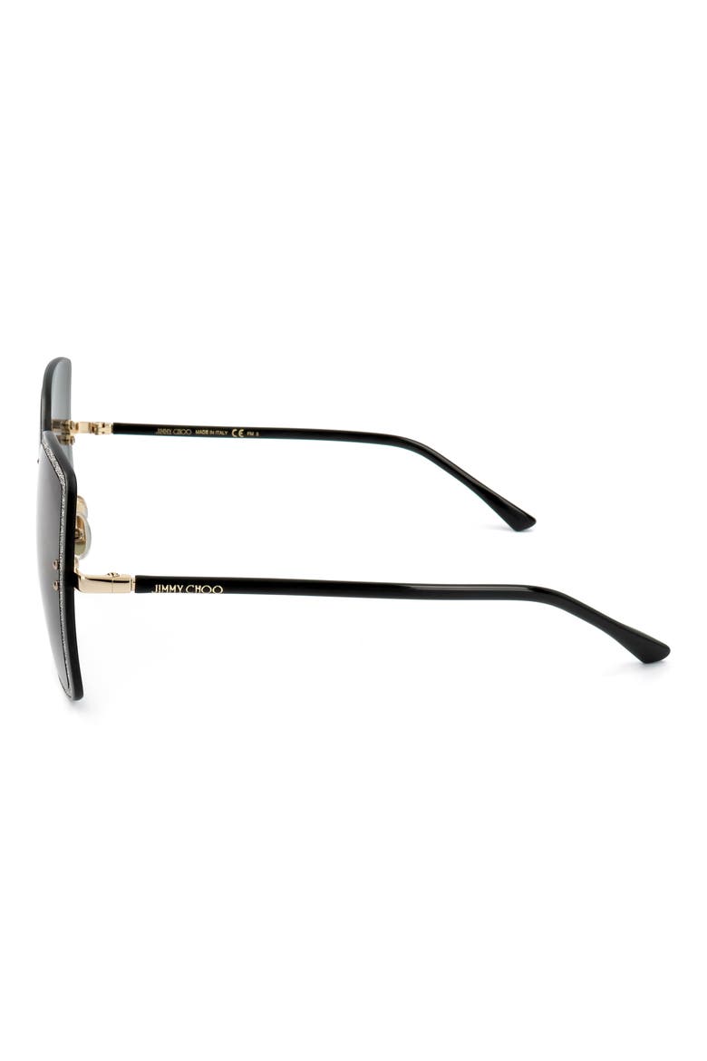 62mm Butterfly Sunglasses, Alternate, color, BLACK GOLD