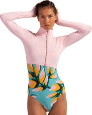 BloqUV Women's Long Sleeve Full Zip Crop Top Sun Shirt for UV Protection