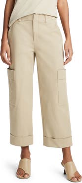 Vince Stretch Cotton Crop Utility Pants