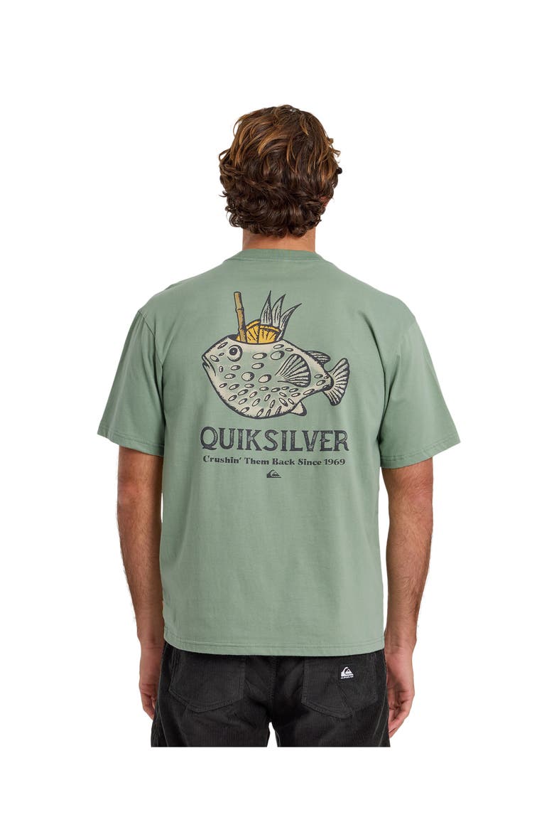 Mai Tai Time QMT0 Short Sleeve Shirt, Alternate, color, LILY PAD