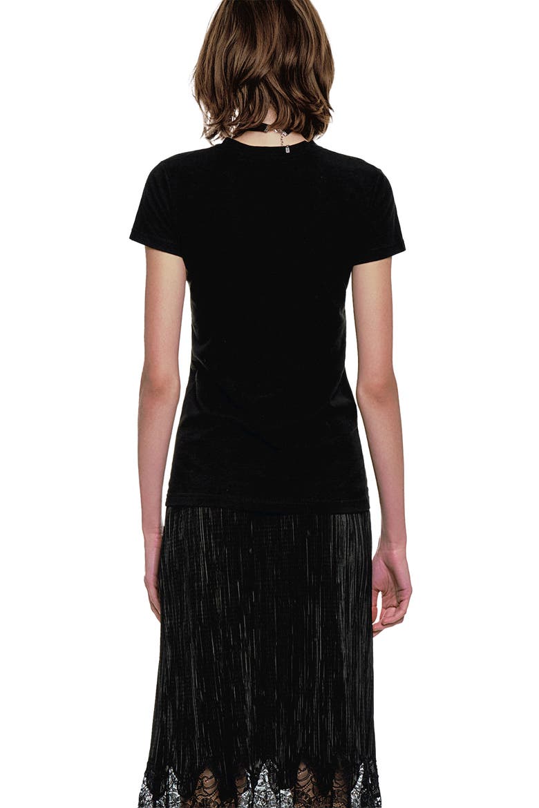 Butterflies T-Shirt, Alternate, color, BLACK