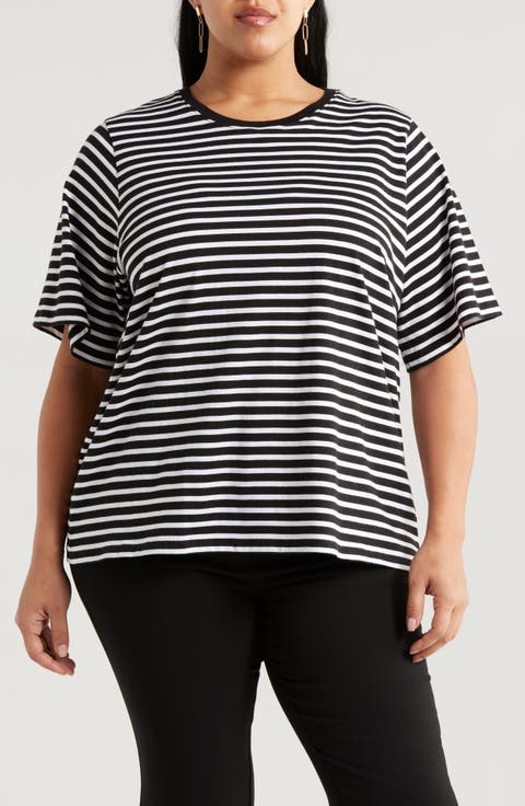 Relaxed Fit Pima Cotton Crewneck T-Shirt (Plus)