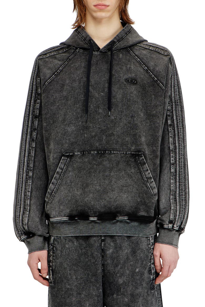 S-Altbox-Hood Cotton Fleece Hoodie, Main, color, BLACK/ DENIM