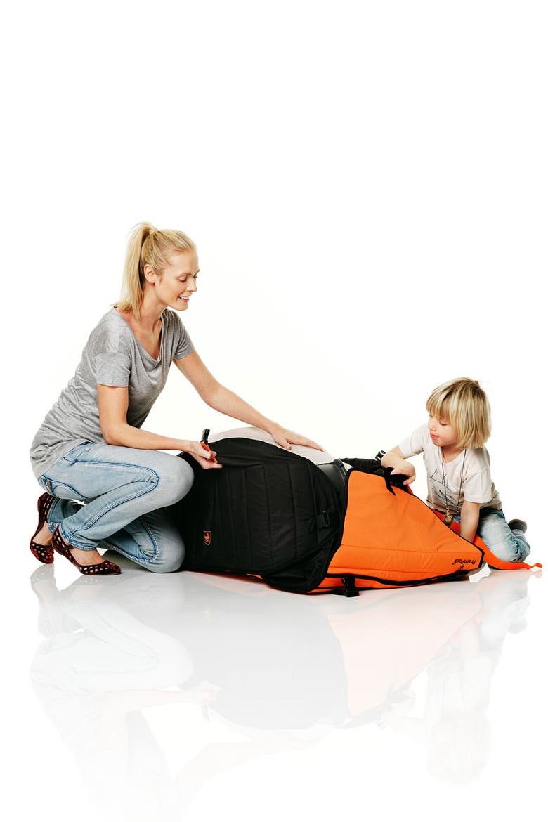 Pram Pack™, Alternate, color, ORANGE/ BLACK