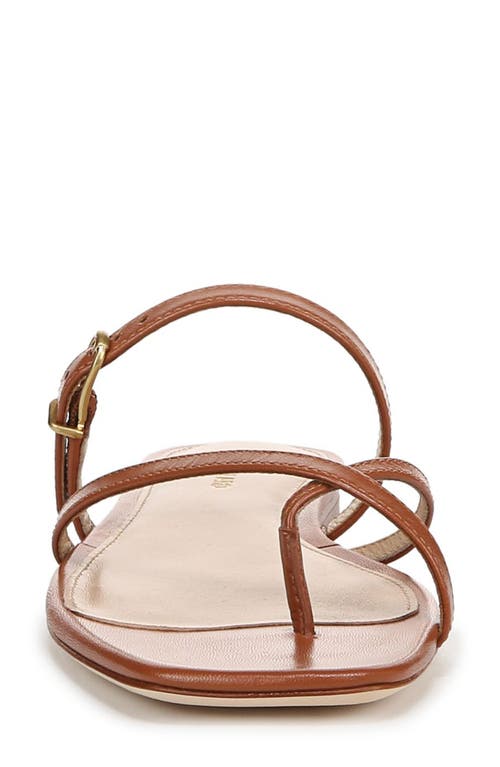 Veronica Beard Marthe Crisscross Buckle Flat Slide Sandals In Honey