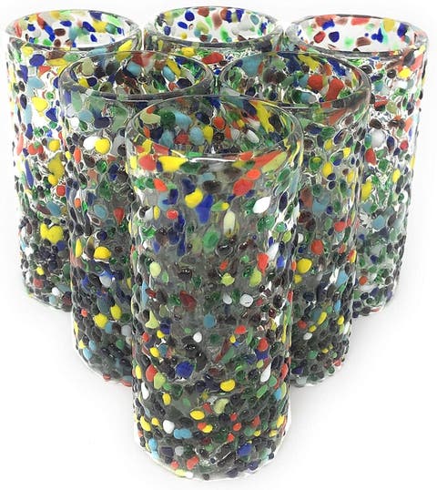 Confetti Rock Tequila Shot Glasses - Set of 6