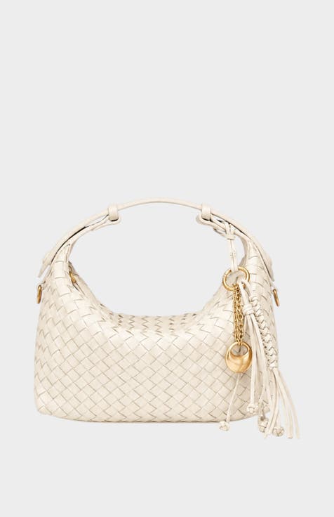 Camilla Genuine Sheep Leather Woven Shoulder Bag