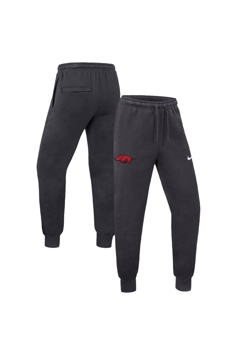 Men's Nike Anthracite Arkansas Razorbacks Club Fleece Joggers, Main, color, Anthracite