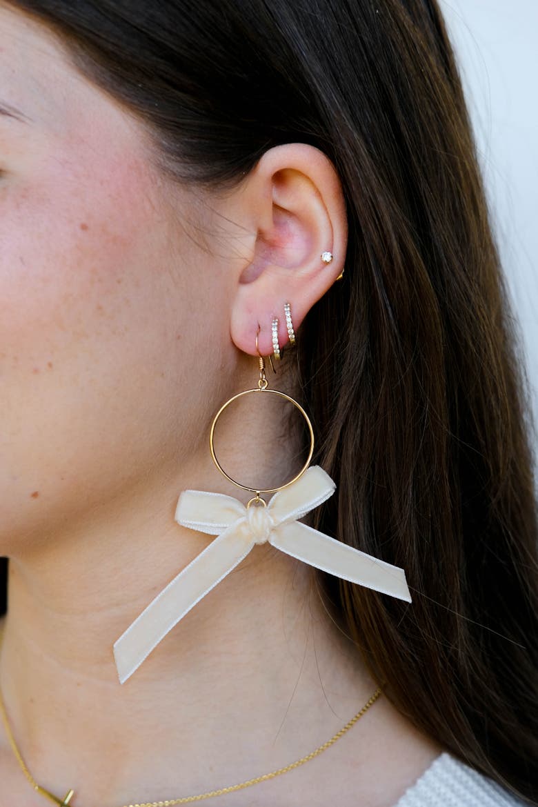 Claras Statement Earrings, Alternate, color, Cream