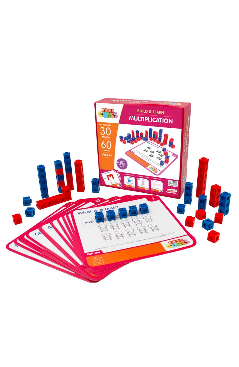 Junior Learning Mathcubes Multiplication 30 Activity Set, Toddlers 
Kids, Alternate, color, Multicolored