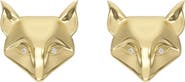 DESERI Fox Stud Earrings