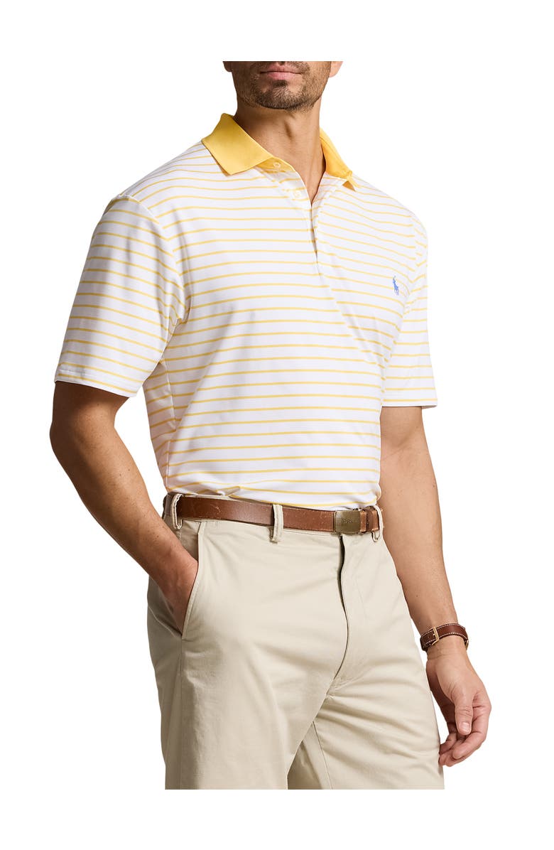 Polo Ralph Lauren Big & Tall Striped Performance Polo Shirt, Main, color, 