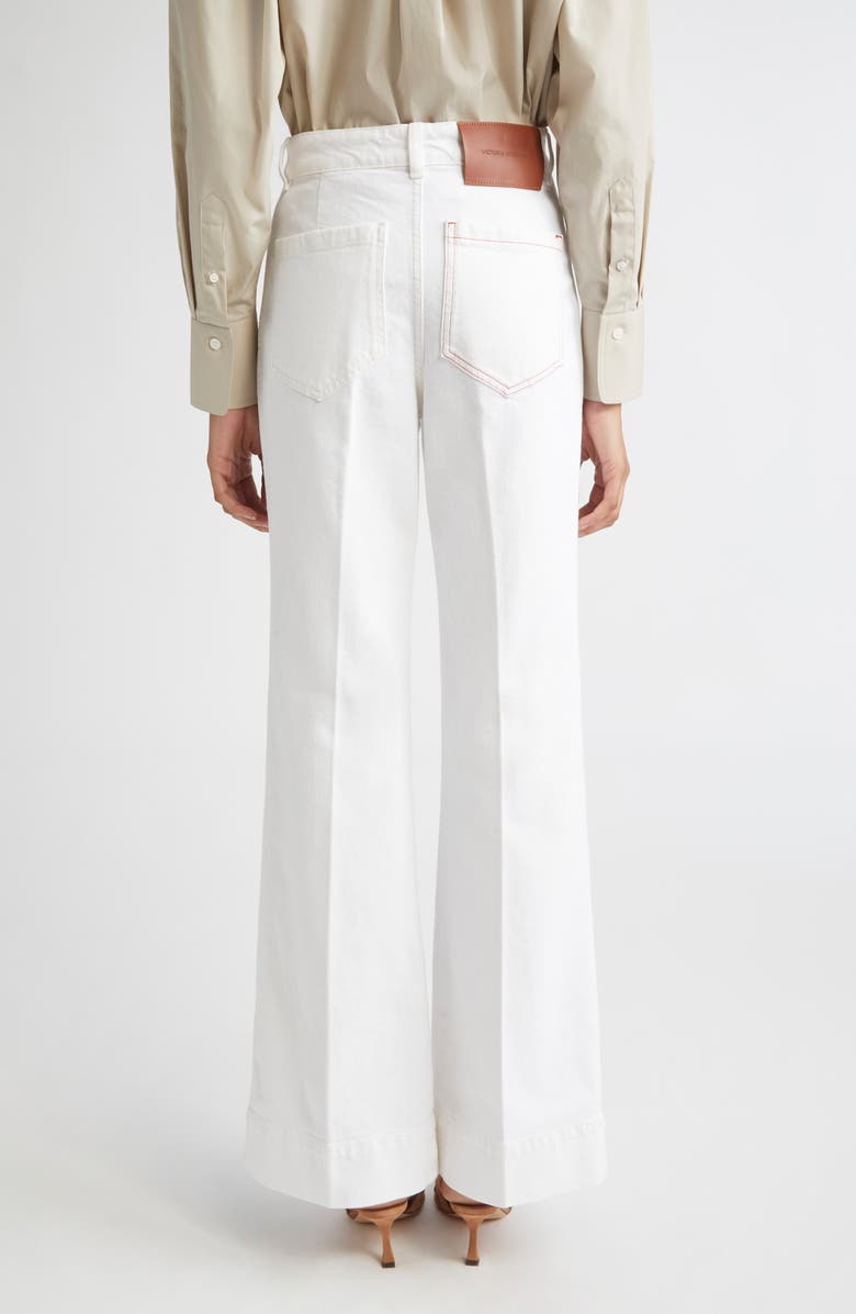 Victoria Beckham Alina High Waist Jeans, Alternate, color, Washed White