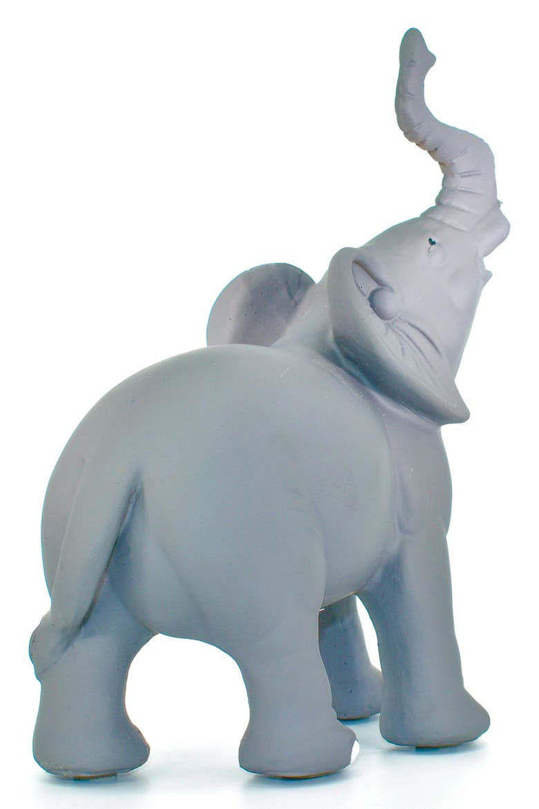Solid Elephant Sculpture, Alternate, color, MATTE GREY STONE