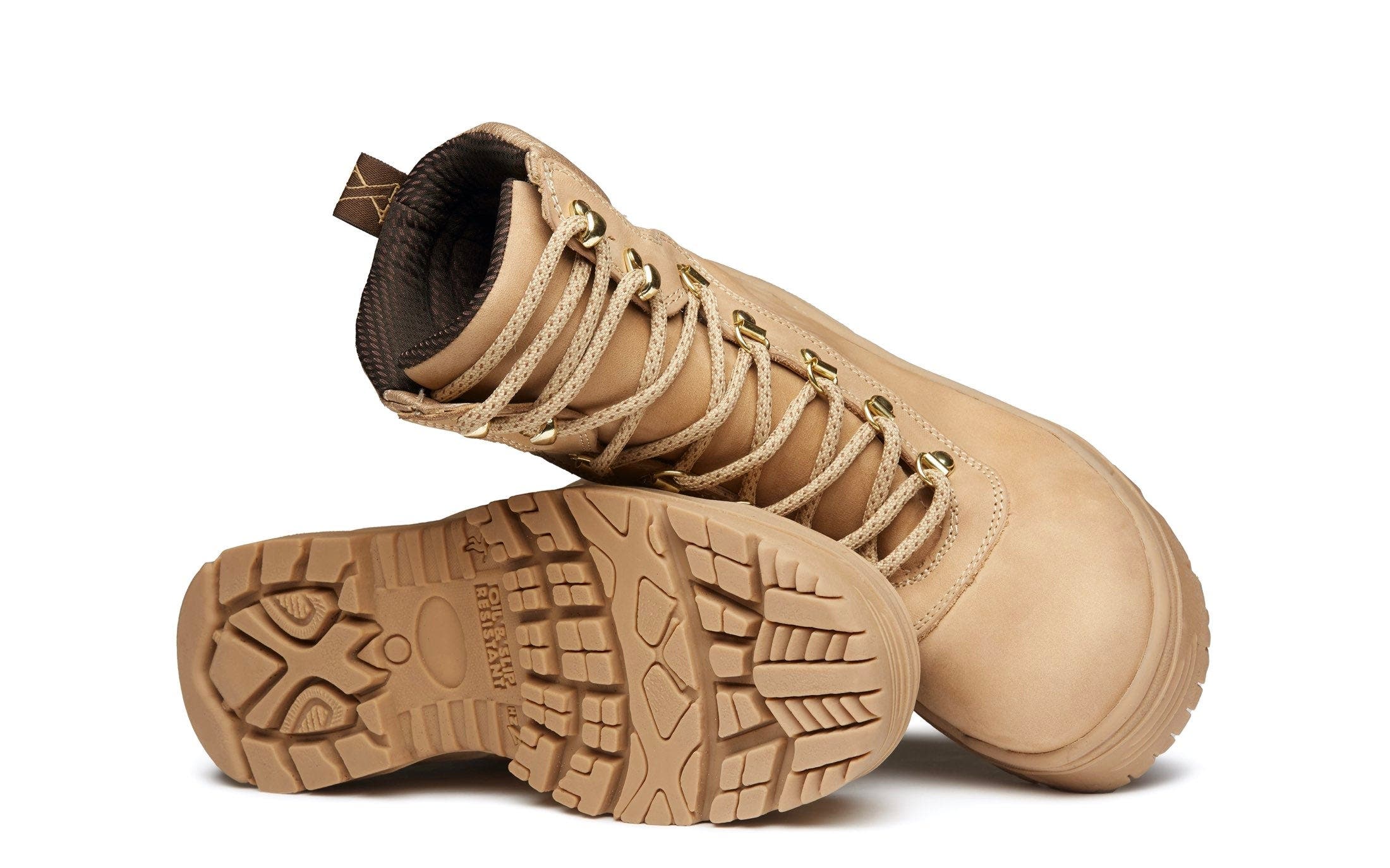 Xena Workwear Horizon Alloy Toe Lace Up Safety Boot, Alternate, color, Desert Tan