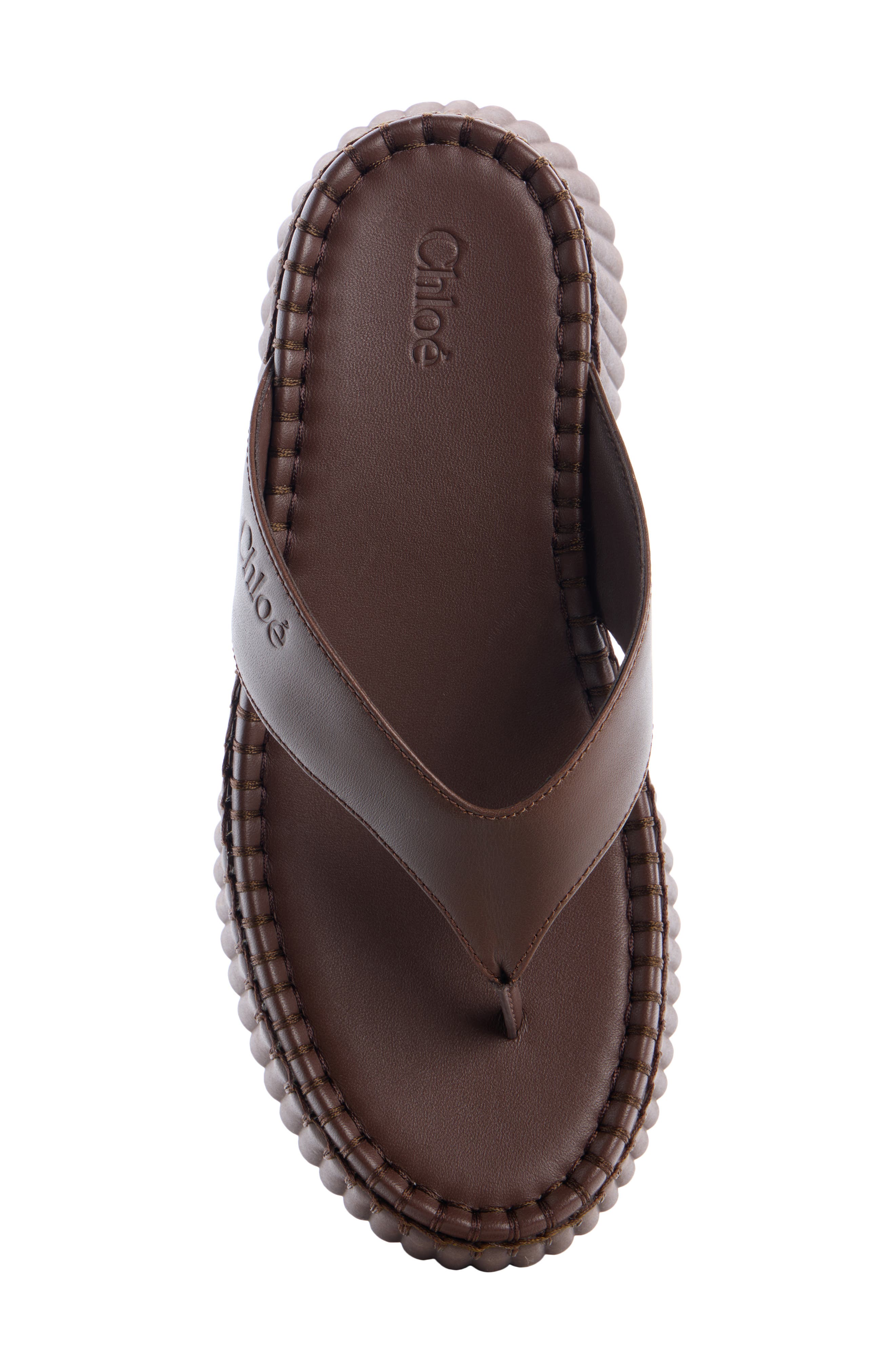 Chloé Nama Platform Wedge Sandal, Alternate, color, 
