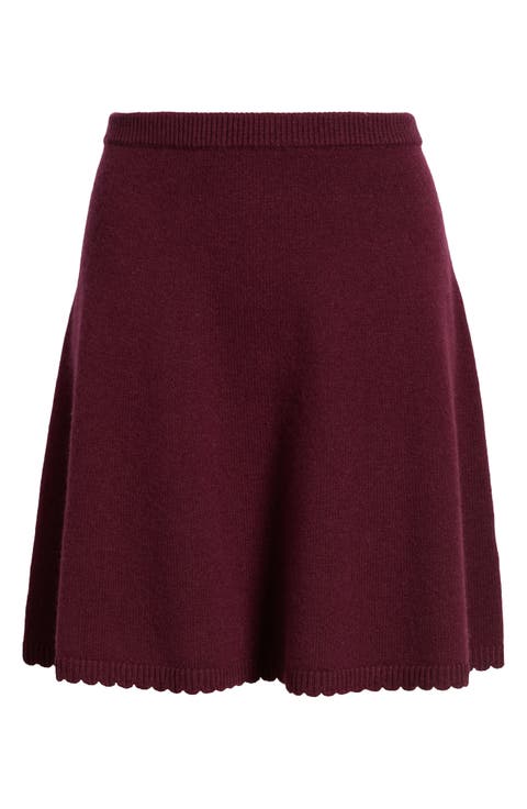 Wool Blend Miniskirt