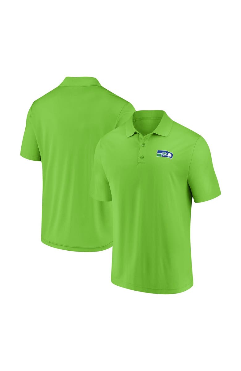 FANATICS Men's Fanatics Branded Neon Green Seattle Seahawks Component Polo, Main, color, Neon Green